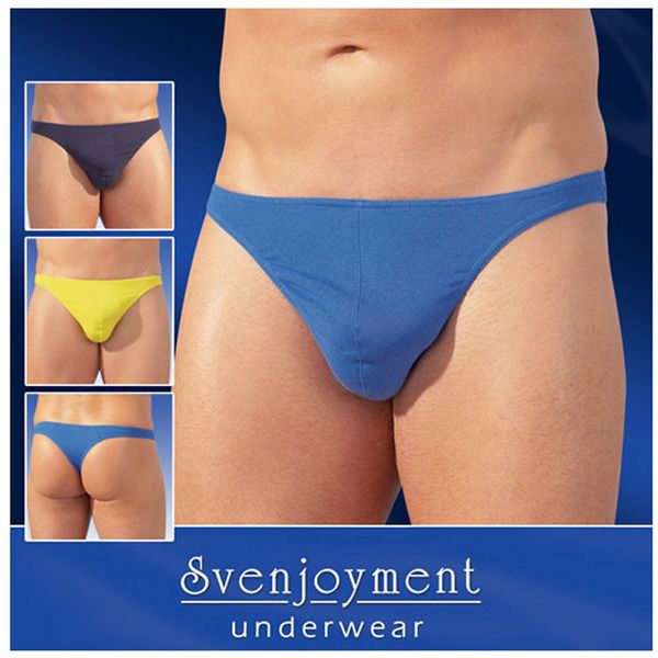 SET SEXY PERIZOMA DA UOMO DI COTONE IN 3 COLORI ASSORTITI