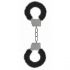 MANETTE RIVESTITE IN PELUCHE NERO
