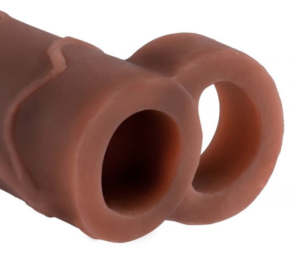 Guaina per pene con anello per testicoli +5.1cm