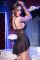 Babydoll in pizzo e tulle con tanga