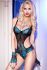 Body in tulle e pizzo e guanti