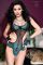 Body in tulle e pizzo e guanti