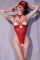 Body aperto in pizzo con guanti e benda