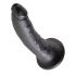 Fallo realistico da 18 cm king cock nero