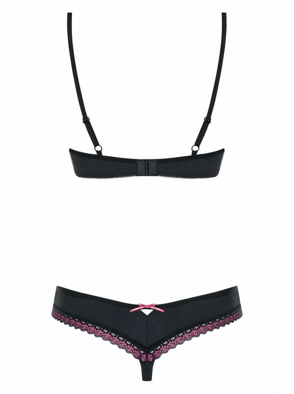 819-SET Completo intimo nero 2pz S/M