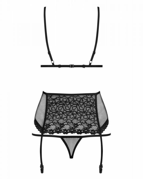 821-SEG Completo intimo nero 3pz