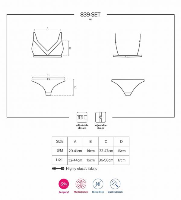 839-SET Completo intimo 2pz