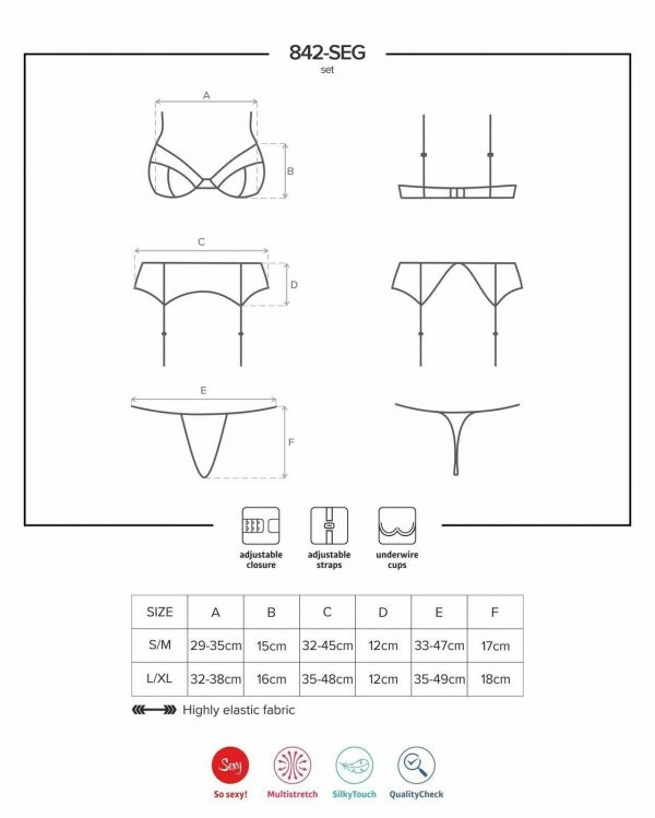 842-SEG Completo intimo 3pz
