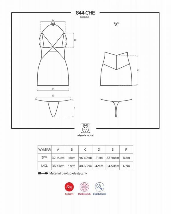 844-CHE Chemise e tanga