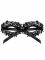 A710 MASCHERA IN NERO CON NASTRO DI RASO