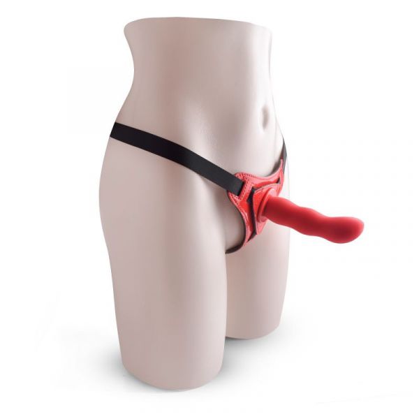 Strapon con fallo realistico rosso per donna