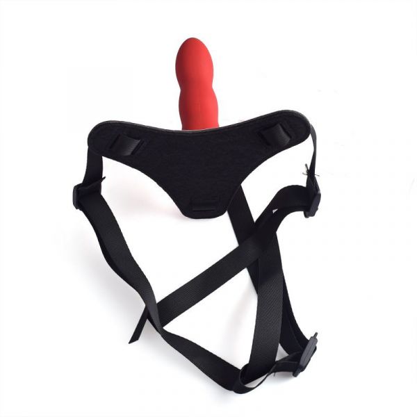 Strapon con fallo realistico rosso per donna