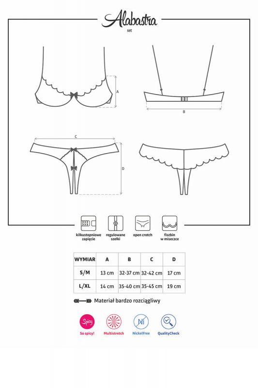Alabastra completino reggiseno e tanga