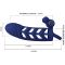 Altaf Anello Vibrante con Guaina in Silicone Blu