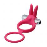 Doppio anello fallico in silicone con vibrazione
