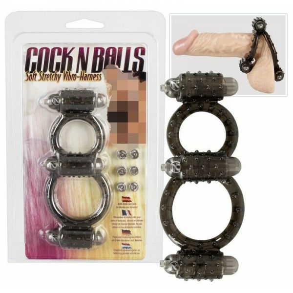 ANELLO VIBRANTE PER PENE E TESTICOLI A RILIEVI