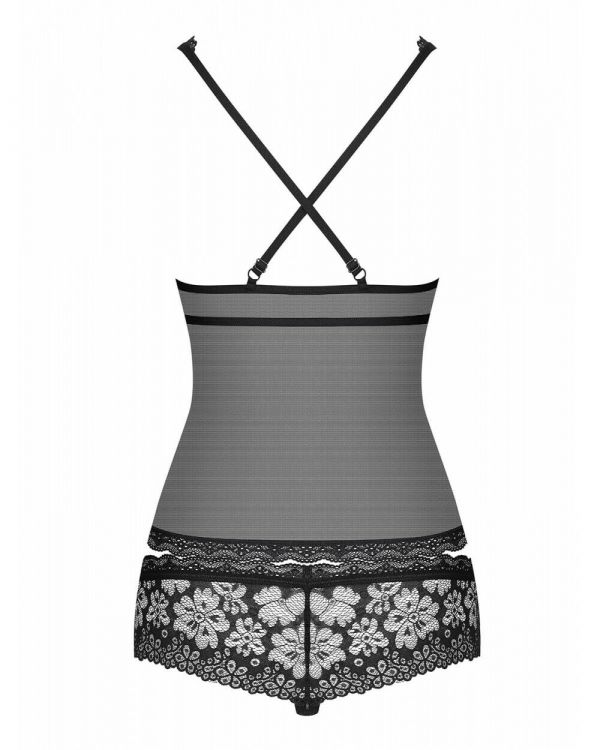 Babydoll e slip in fiorellini 856-BAB