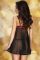 Babydoll in chiffon con coppe in pizzo
