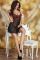 Babydoll in chiffon con coppe in pizzo