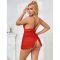 Babydoll Rosso con Schiena Aperta