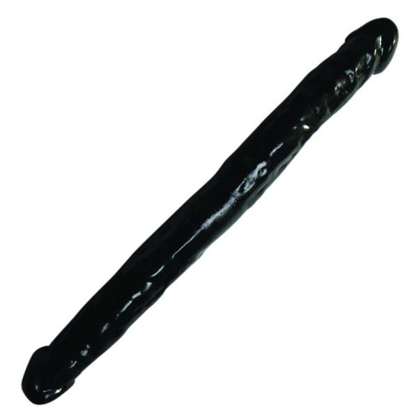 Fallo doppio realistico nero da 45 cm