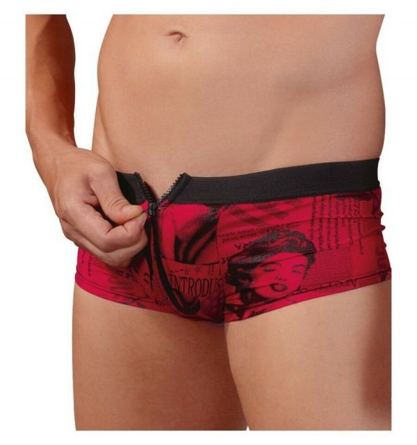 Boxer maschile con zip L