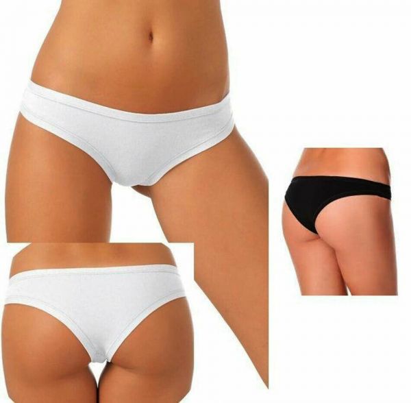 Brasiliana tinta unita in cotone elasticizzato
