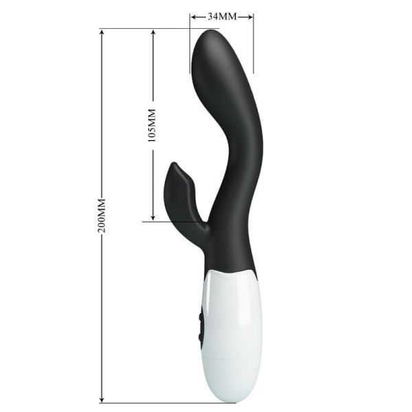 Brighty Vibratore rabbit nero
