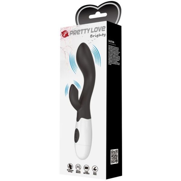 Brighty Vibratore rabbit nero