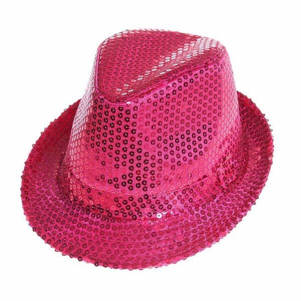 Cappello rosa con paillettes