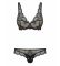 Completo intimo 2pz 853-SET reggiseno imbottito e perizoma ricamato