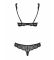Completo intimo 2pz 853-SET reggiseno imbottito e perizoma ricamato
