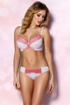 Reggiseno pizzo francese nel colore del corallo