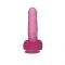 Dildo rosa flessibile in TPE Crystal