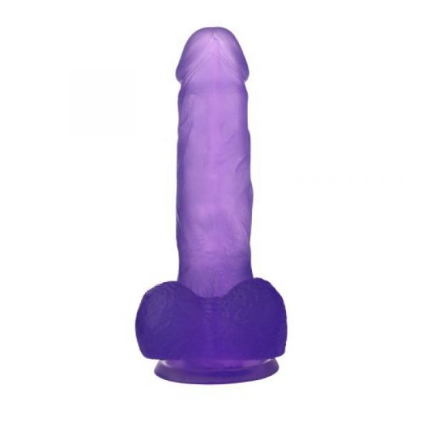 Dildo viola in TPE Crystal
