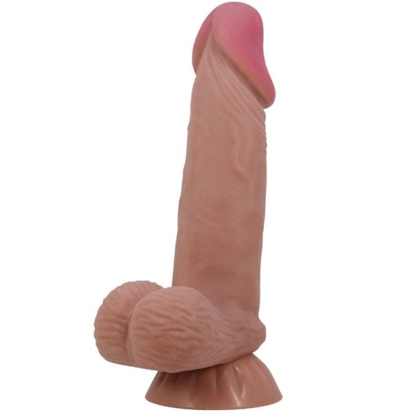 Dildo realistico in pelle marrone 19,4 cm