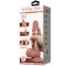 Dildo realistico Sliding Skin in pelle marrone 21,8 cm