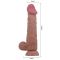Dildo morbido in pelle marrone 24 cm