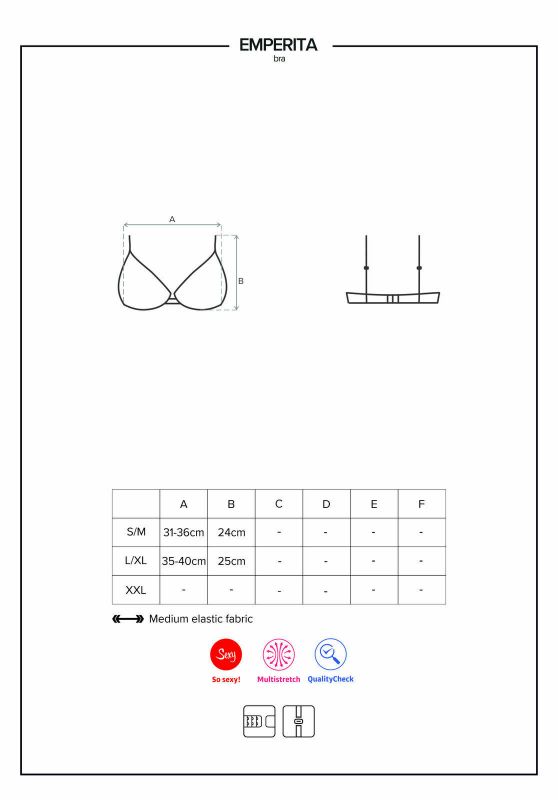 Emperita Reggiseno Nero con Soft-Cup