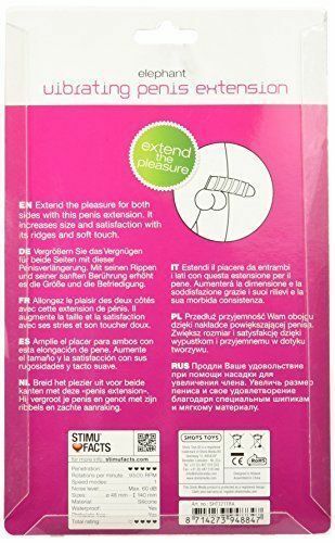 Shots Toys Estensione Fallica Elastica Vibrante a Forma di Elefante