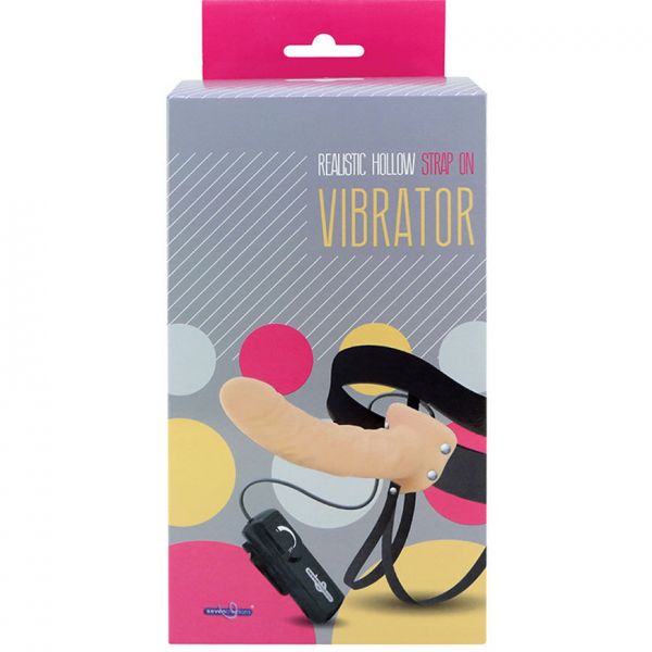 Hollow dildo vibrante strap-on per uomo