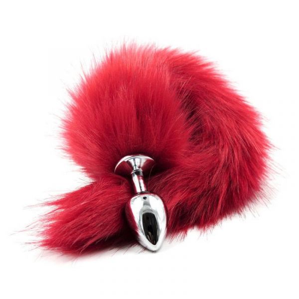 Plug anale con coda Fox Tail Red