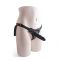 Dildo nero indossabile per donna con cintura regolabile