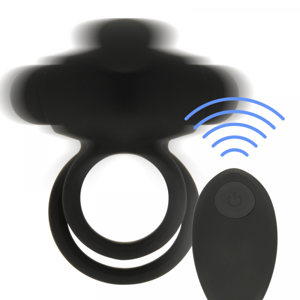 Anello vibrante doppio con telecomando wireless