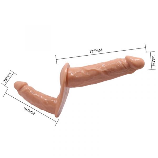 Baile imbracatura ultra passionata con doppio dildo strapon