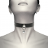 Collana in pelle vegana accessorio donna sonaglio/cerchio