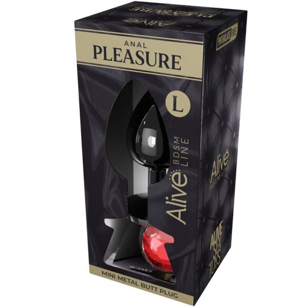 Mini Plug Anal Metal Rosso L