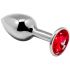 Mini Plug Anal Metal Rosso S