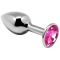 Mini Plug Anal Metal Rosa L