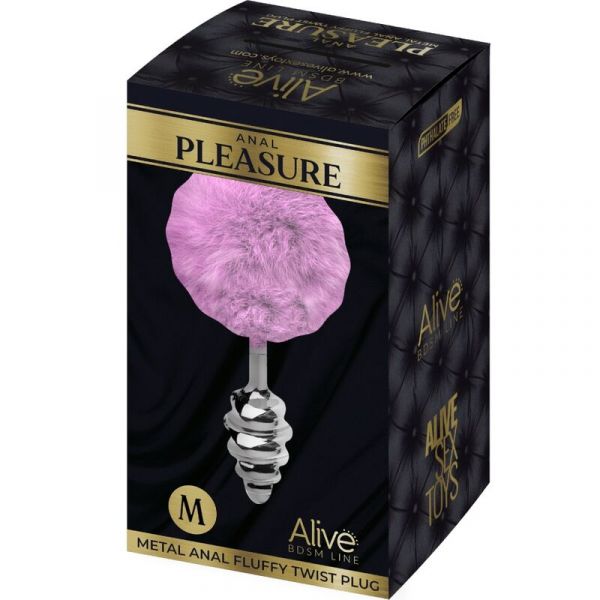 Plug anale spirale Fluffy Twist